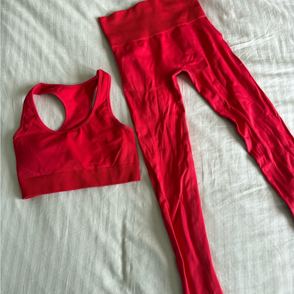 Red Activewear Set